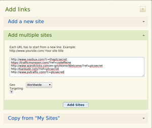 EasyRotator Multiple Links